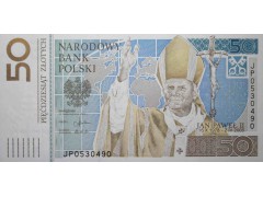 Банкнота Польша 50 (пятьдесят) злотых 2006 год. Pick 178. UNC Буклет.