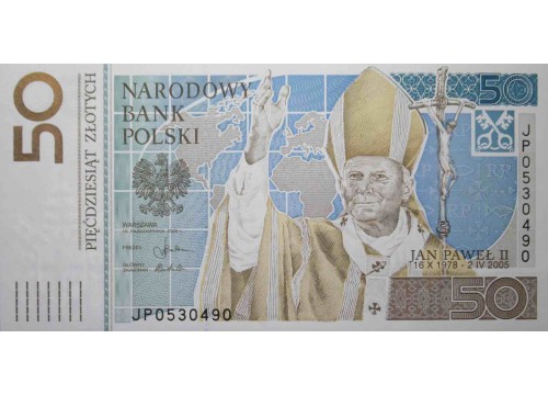 Банкнота Польша 50 (пятьдесят) злотых 2006 год. Pick 178. UNC Буклет.