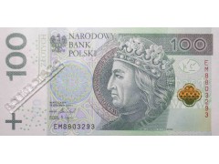 Банкнота Польша 100 (сто) злотых 2018 год. Pick 186. UNC