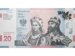 Банкнота Польша 20 (двадцать) злотых 2015 год. Pick 188A. UNC Буклет