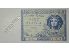 Банкнота Польша 5 (пять) злотых 1930 год. Pick 72. UNC