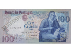 Банкнота Португалия 100 (сто) эскудо 1980 год. Pick 178a1. UNC