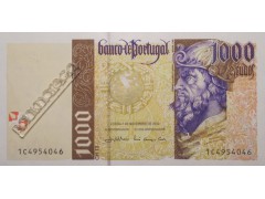 Банкнота Португалия 1000 (тысяча) эскудо 2000 год. Pick 188d2. UNC