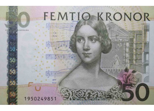 Банкнота Швеция 50 (пятьдесят) крон 2011 год. Pick 64c. UNC
