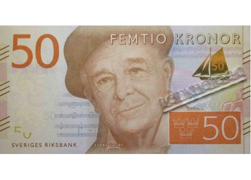 Банкнота Швеция 50 (пятьдесят) крон 2015 год. Pick 70. UNC