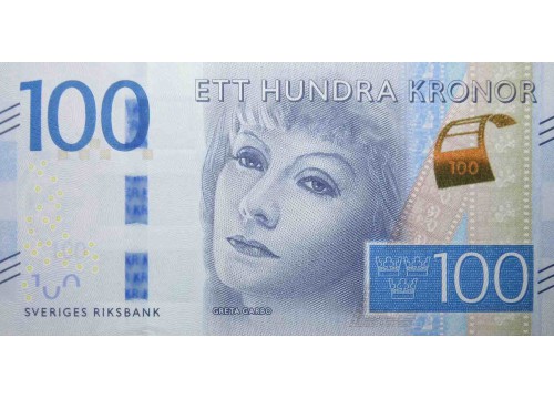 Банкнота Швеция 100 (сто) крон 2016 год. Pick 71a. UNC