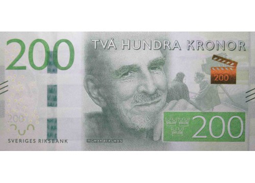 Банкнота Швеция 200 (двести) крон 2015 год. Pick 72. VF