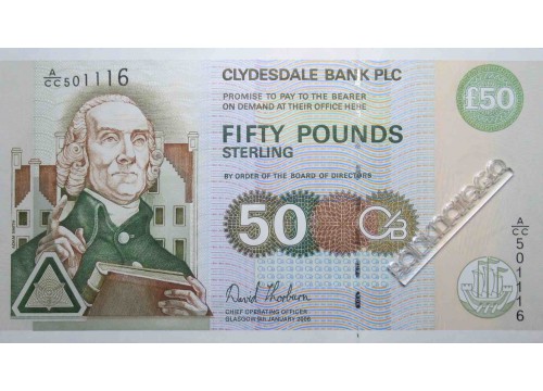 Банкнота Шотландия 50 (пятьдесят) фунтов 2006 год. Pick 225c. UNC