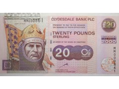 Банкнота Шотландия 20 (двадцать) фунтов 2000 год. Pick 229B. UNC