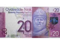 Банкнота Шотландия 20 (двадцать) фунтов 2015 год. Pick 229Kd. UNC