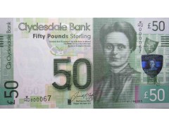 Банкнота Шотландия 50 (пятьдесят) фунтов 2015 год. Pick 229Lb. UNC
