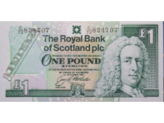Банкнота Шотландия 1 (один) фунт 1997 год. Pick 351c5. UNC