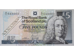 Банкнота Шотландия 5 (пять) фунтов 2000 год. Pick 352d. UNC