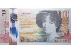 Банкнота Шотландия 10 (десять) фунтов 2016 год. Pick 371. UNC