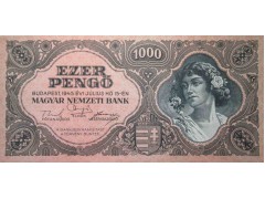 Банкнота Венгрия 1000 (тысяча) пенге 1945 год. Pick 118a. UNC
