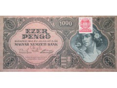 Банкнота Венгрия 1000 (тысяча) пенге 1945 год. Pick 118b1. UNC