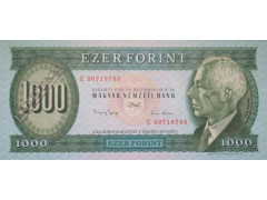 Банкнота Венгрия 1000 (тысяча) форинтов 1993 год. Pick 176b. UNC
