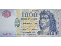 Банкнота Венгрия 1000 (тысяча) форинтов 2000 год. Pick 185. UNC
