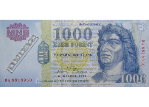 Банкнота Венгрия 1000 (тысяча) форинтов 2004 год. Pick 189c. UNC