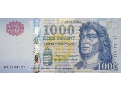 Банкнота Венгрия 1000 (тысяча) форинтов 2015 год. Pick 197e. UNC