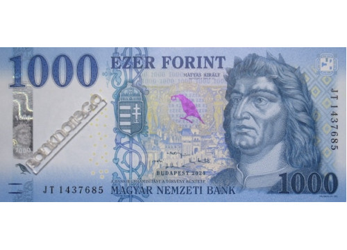 Банкнота Венгрия 1000 (тысяча) форинтов 2024 год. Pick 203e. UNC