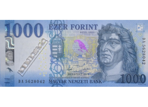 Банкнота Венгрия 1000 (тысяча) форинтов 2018 год. Pick 203b. UNC