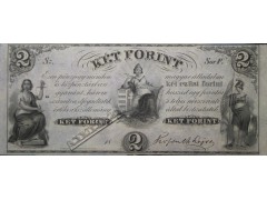Банкнота Венгрия 2 (два) форинта 1852 год. Pick S142. UNC