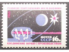 Марка 3245 Материально-техническая база коммунизма. Теоретические исследования. MNH ★★. 1965 год.