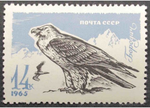 Марка 3289 Хищные птицы. Бородач. MNH ★★. 1965 год.