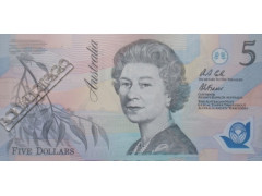 Банкнота Австралия 5 (пять) долларов 1992 год. Pick 50a2. UNC