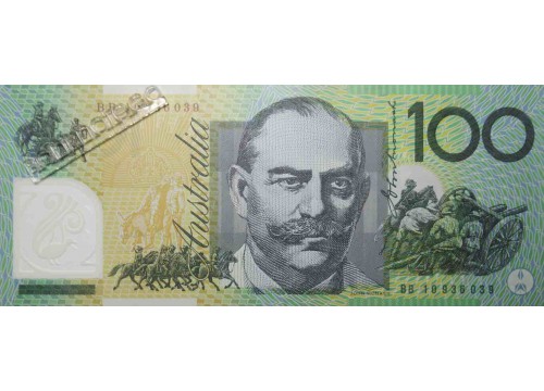 Банкнота Австралия 100 (сто) долларов 2010 год. Pick 61b. UNC