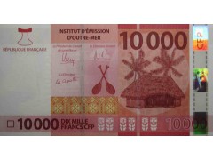 Банкнота Французская Полинезия 10000 (десять тысяч) франков 2014 год. Pick 8. UNC