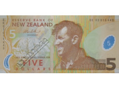 Банкнота Новая Зеландия 5 (пять) долларов 2003 год. Pick 185b1. UNC