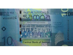 Банкнота Самоа 10 (десять) тала 2008-17 год. Pick 39a. UNC