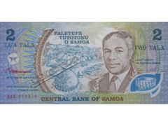 Банкнота Самоа 2 (два) тала 1990 год. Pick 31a. UNC