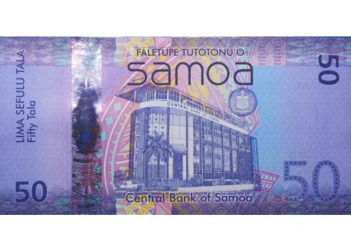 Банкнота Самоа 50 (пятьдесят) тала 2014 год. Pick 41b. UNC
