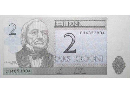 Банкнота Эстония 2 (две) кроны 2006 год. Pick 85a. UNC