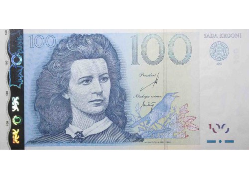 Банкнота Эстония 100 (сто) крон 2007 год. Pick 88. UNC