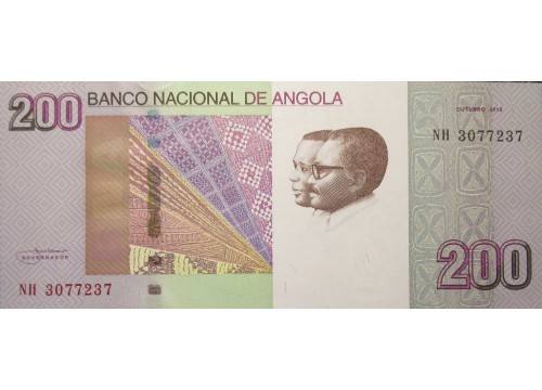 Банкнота Ангола 200 (двести) кванза 2012 год. Pick 154. UNC
