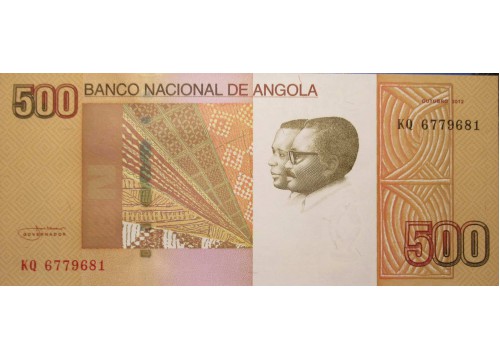 Банкнота Ангола 500 (пятьсот) кванза 2012 год. Pick 155.1. UNC