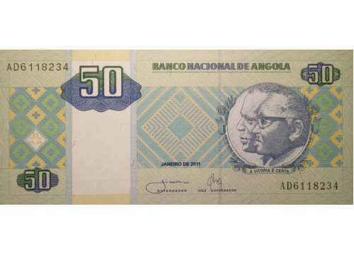 Банкнота Ангола 50 (пятьдесят) кванза 2011 год. Pick 146c. UNC