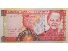 Банкнота Гамбия 5 (пять) даласи 2001-05 год. Pick 20a. UNC