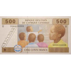 Банкнота Камерун 500 (пятьсот) франков 2002  год. Pick 206Ua. UNC