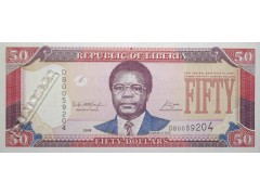 Банкнота Либерия 50 (пятьдесят) долларов 2008 год. Pick 29c. UNC