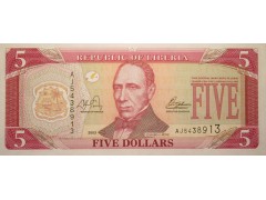 Банкнота Либерия 5 (пять) долларов 2003 год. Pick 26a. UNC