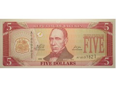 Банкнота Либерия 5 (пять) долларов 2009 год. Pick 26e. UNC