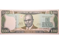 Банкнота Либерия 100 (сто) долларов 2009 год. Pick 30e. UNC