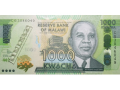 Банкнота Малави 1000 (одна тысяча) квача 2020 год. Pick 67d. UNC