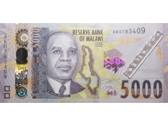Банкнота Малави 5000 (пять тысяч) квача 2021 год. Pick W71.1. UNC
