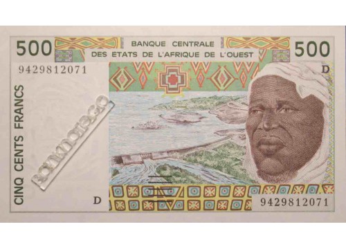 Банкнота Мали 500 (пятьсот) франков 1994 год. Pick 410Dd. UNC